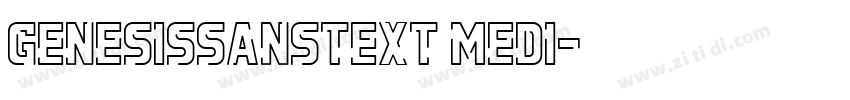 GenesisSansText Medi字体转换